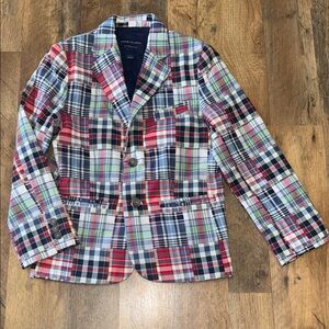 Janie and Jack Madras Plaid Blazer Size 7